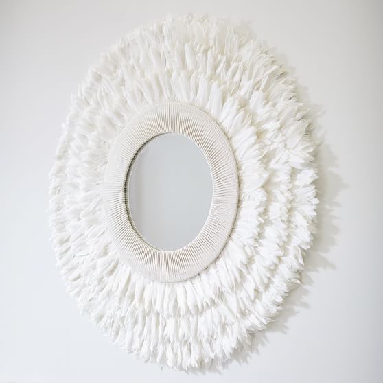 Rachel Zoe Feather Mirror | Pottery Barn Teen