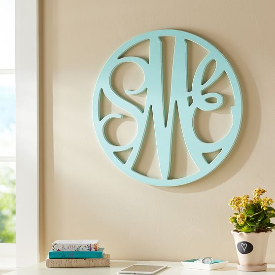 Wooden Cut Out Script Monogram