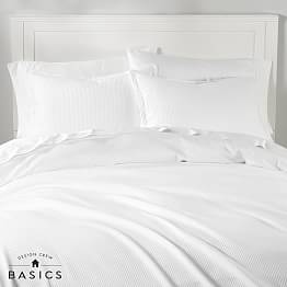 Design Crew Basics Ribbed Matlasse Coverlet + Sham