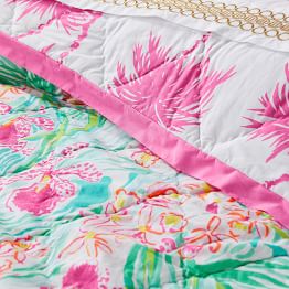 Lilly Pulitzer Orchid Quilt + Sham