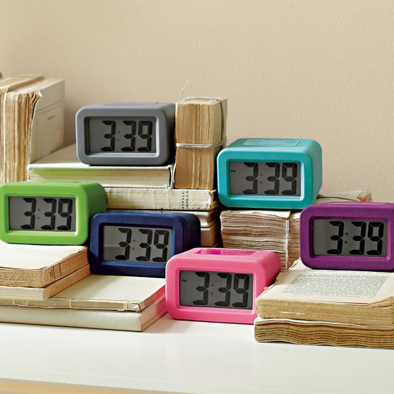 Bright Side Alarm Clock Bedside Clock Pottery Barn Teen