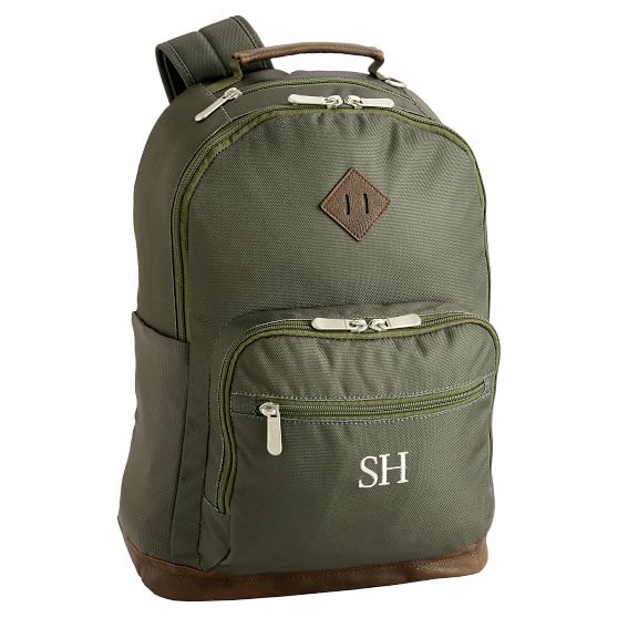 Atlas Olive Teen Backpack Pottery Barn Teen