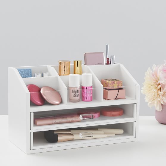 Wood Acrylic Beauty Organizer Pottery Barn Teen