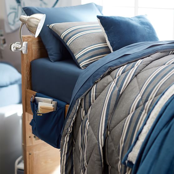 Eton Stripe Value Comforter With Boys Sheets Pillowcase