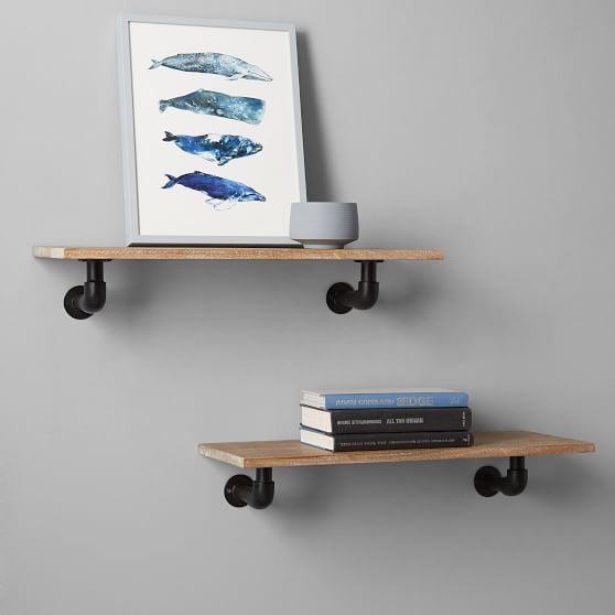 Pipe Floating Shelving Pottery Barn Teen