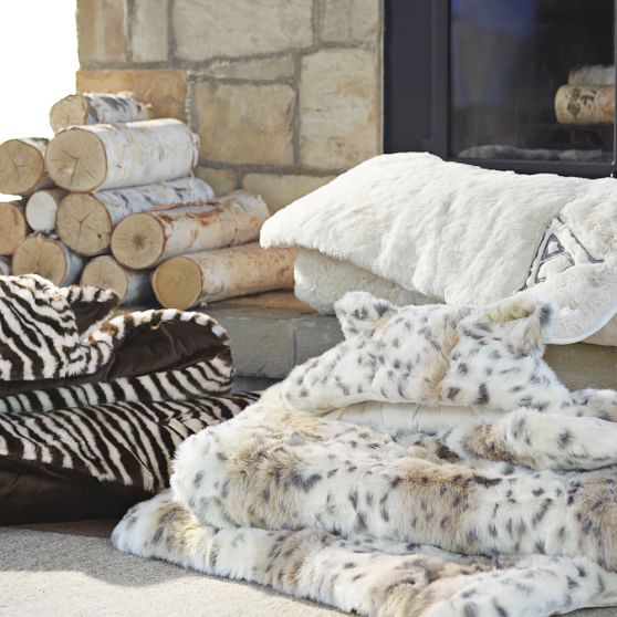 Fur Girls' Sleeping Bag Zebra Pottery Barn Teen