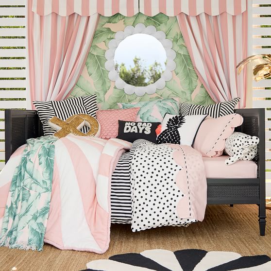 The Emily Meritt Palm Leaf Surestrip Wallpaper Pottery Barn Teen