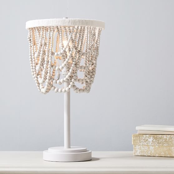 Draped Bead Table Lamp Teen Lamp Pottery Barn Teen