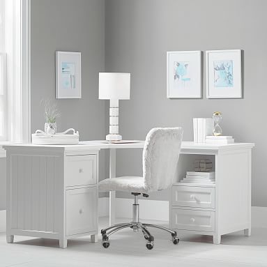 Beadboard Smart Drawer Cubby Corner Desk Pottery Barn Teen