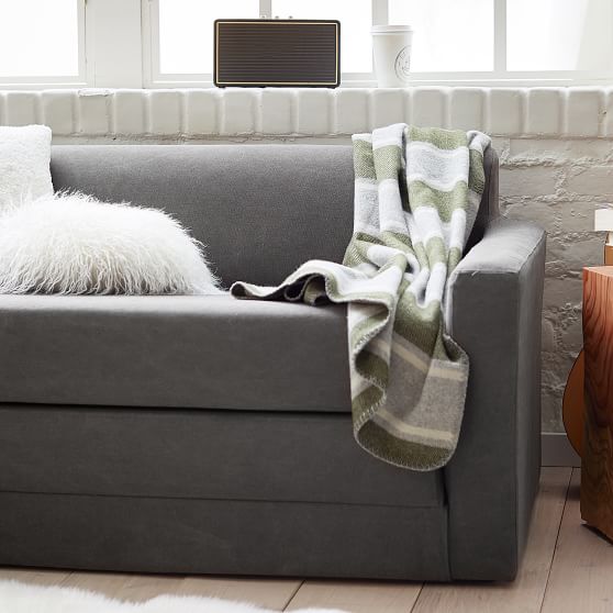 Monroe Square Arm Sleeper Teen Sofa Pottery Barn Teen