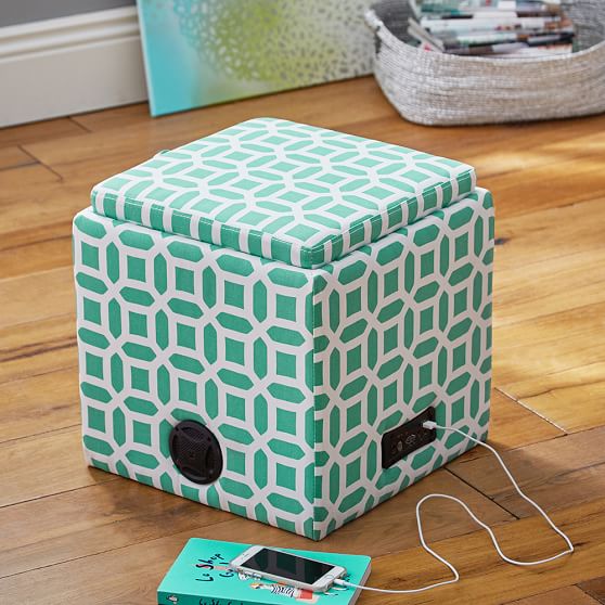 Peyton Rockin Speaker Storage Cube Sale Pottery Barn Teen