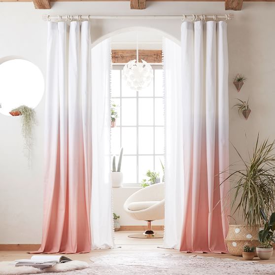 Ombre Blackout Curtain Teen Curtains Pottery Barn Teen