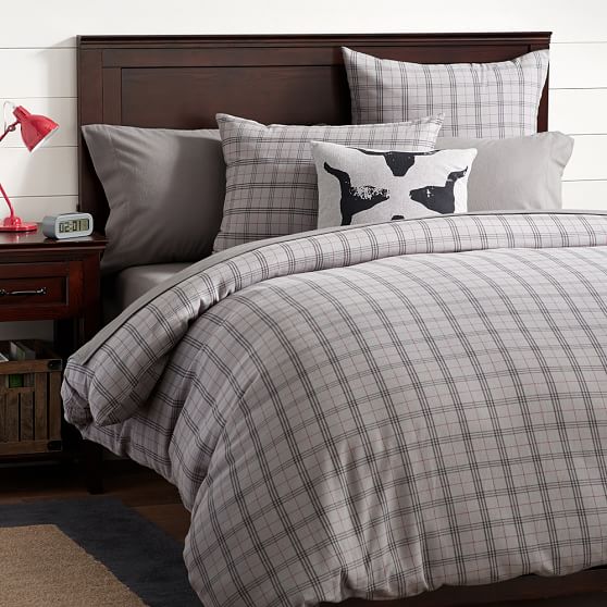 Hayden Plaid Flannel Boy S Duvet Cover Sham Pottery Barn Teen