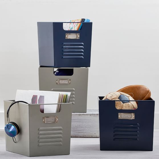 Locker Storage Bins Pottery Barn Teen