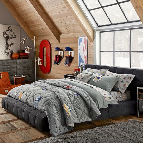 Baldwin Upholstered Bed Teen Bed Pottery Barn Teen