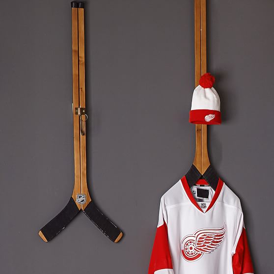 Nhl Hockey Stick Wall Storage Display Pottery Barn Teen