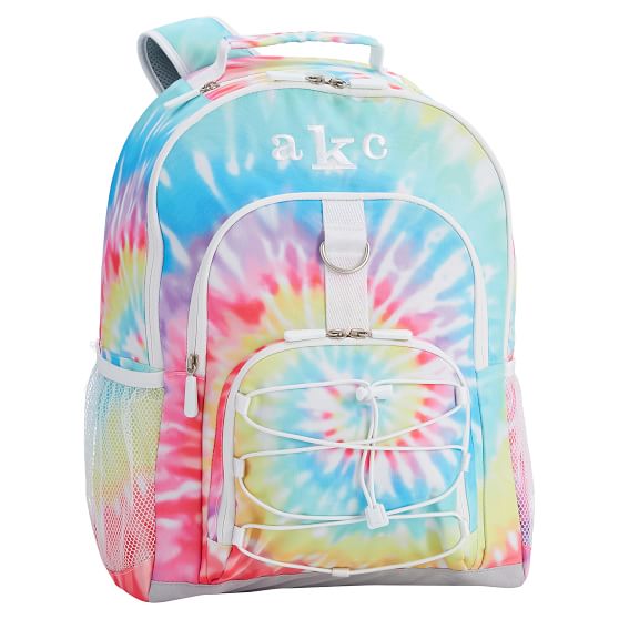 orange tie dye backpack