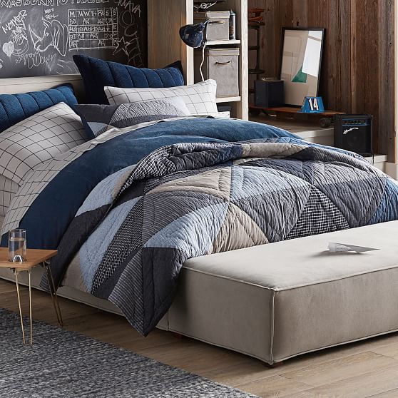 Huntley Patch Boy S Quilt Sham Pottery Barn Teen