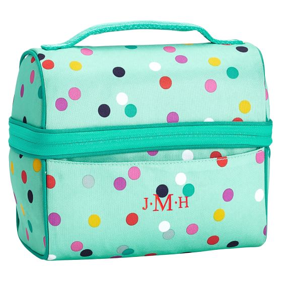 Gear Up Mint Confetti Retro Lunch Bag Pottery Barn Teen