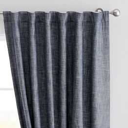 Blue Blackout Drapes Pottery Barn Teen
