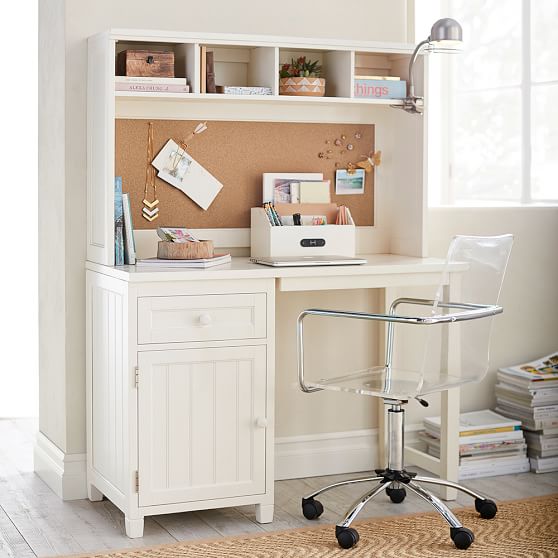 Beadboard Space Saving Desk Hutch Pottery Barn Teen