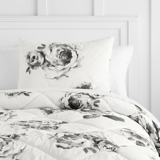 The Emily Meritt Bed Of Roses Twin Xl Comforter Pottery Barn Teen