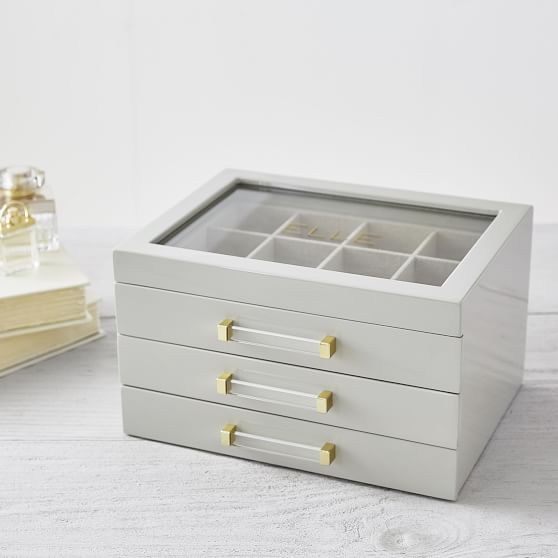 Elle Lacquer Jewelry Display Box Jewelry Storage Pottery Barn Teen