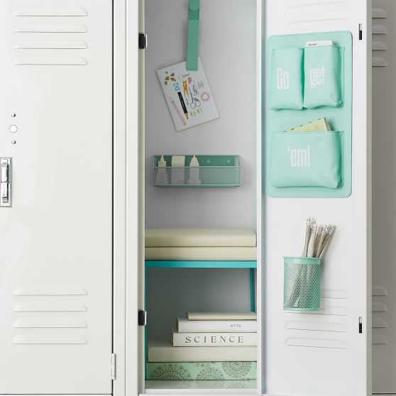 Essential Locker Organizer Locker Decorations Pottery Barn Teen