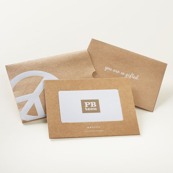 Gift Cards Pottery Barn Teen
