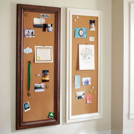 Classic Framed Corkboard Wall Organizers Pottery Barn Teen