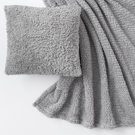 Cozy Pillow Cover Blanket Set Pottery Barn Teen