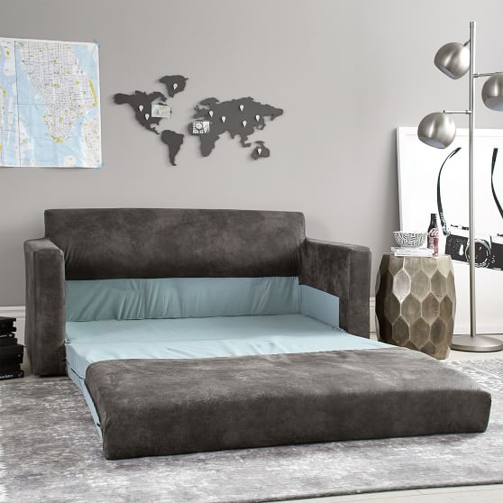 Monroe Square Arm Sleeper Teen Sofa Pottery Barn Teen