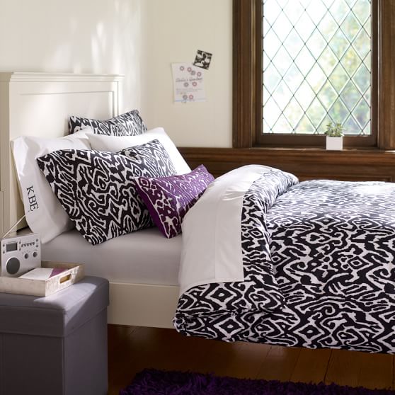 Urban Ikat Organic Girls Duvet Cover Pottery Barn Teen