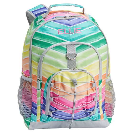 Rainbow Chevron Teen Backpack Pottery Barn Teen