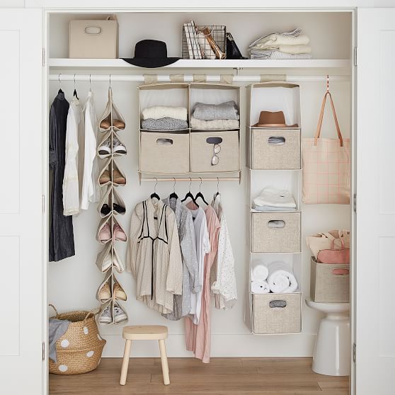 Hanging Closet Sweater Organizer Dorm Storage Pottery Barn Teen