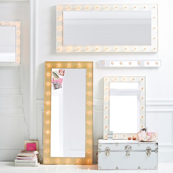 Marquee Floor Length Light Mirror Pottery Barn Teen Marquee Floor Length Light Mirror