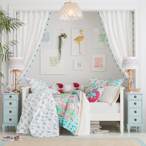 Lilly Pulitzer Organic Embroidered Trim Sheet Set