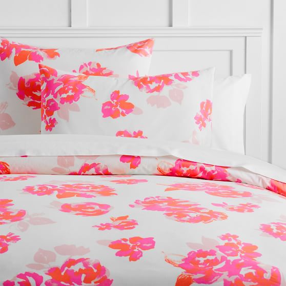 The Emily Meritt Neon Rose Duvet Cover Sham Sale Pottery