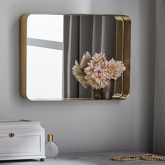 Brass Beauty Mirror Pottery Barn Teen Brass Beauty Mirror Pottery