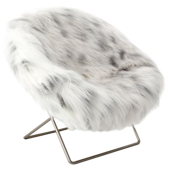 Faux Fur Mini Hang A Round Phone Chair Tech Accessory