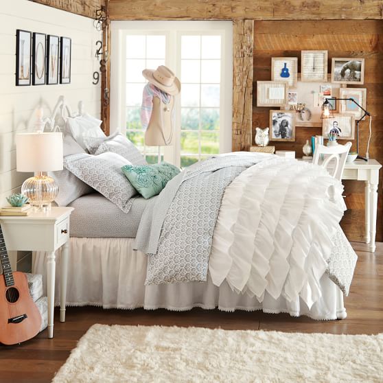 Rufflicious Girls Quilt Sham Pottery Barn Teen