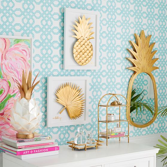 Lilly Pulitzer Pineapple Decorative Mirror Pottery Barn Teen