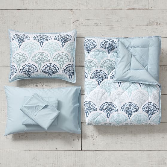 Feather Scallop Value Comforter Set Bedding Sets Pottery Barn Teen