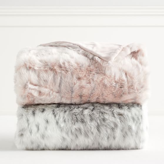 Faux Fur Throw Blanket Pottery Barn Teen