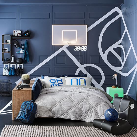 Led Basketball Hoop Decorative Wall Light Pottery Barn Teen