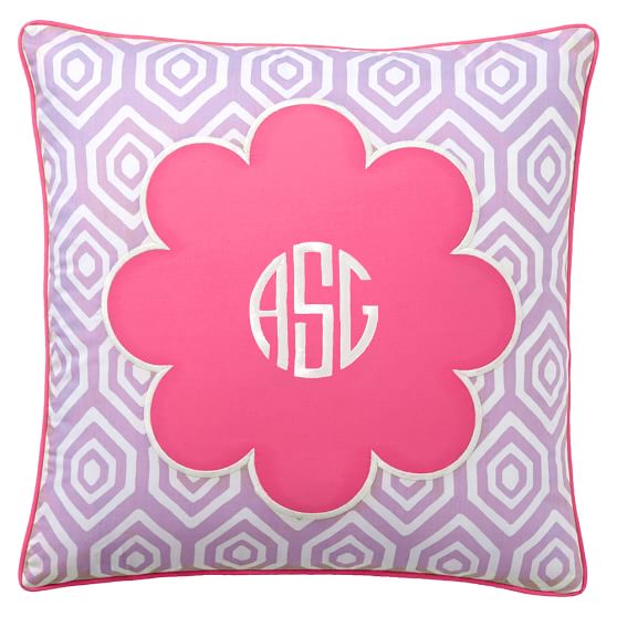 Mix Match Daisy Monogram Pillow Cover Pottery Barn Teen