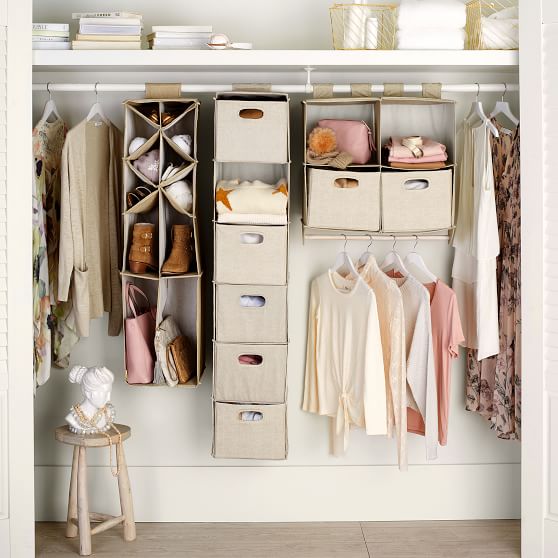 Shoe Hanging Organizer Closet Set Closet Organizers Pottery