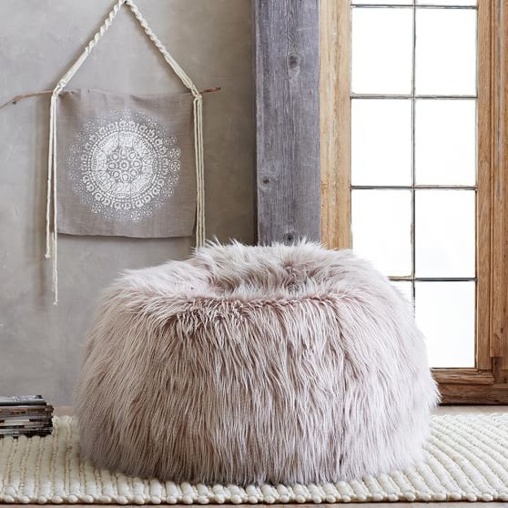 Pallas Cat Faux Fur Bean Bag Chair Pottery Barn Teen
