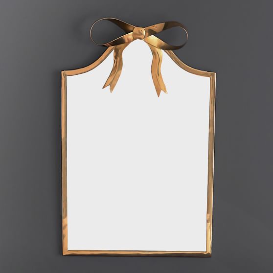 The Emily Meritt Bow Decorative Mirror Pottery Barn Teen