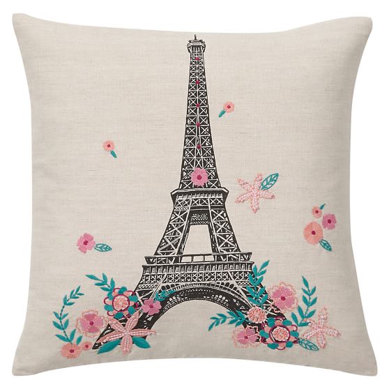 Tres Chic Eiffel Tower Pillow Cover Pottery Barn Teen